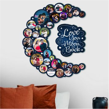 Moon Cut-Out Frame - The Perfect Gift | Free Shipping all over India |  Bondingifts.in